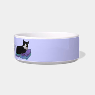 Tuxedo Cat Nap Pet Bowl