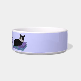 Tuxedo Cat Nap Pet Bowl