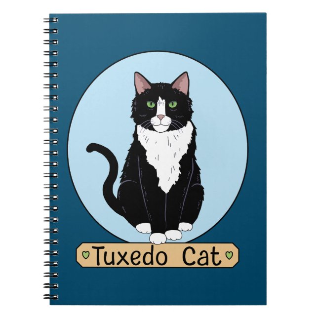 Tuxedo Cat Notebook (Front)