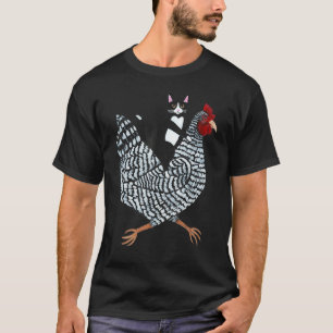 Tuxedo Cat on a Chicken meme T-Shirt