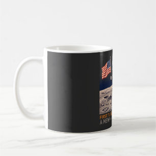 Tuxedo Cat on the Moon Astronaut Funny Retro T-Shi Coffee Mug