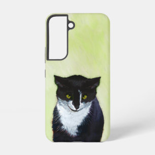 Tuxedo Cat Painting - Cute Original Cat Art Samsung Galaxy Case