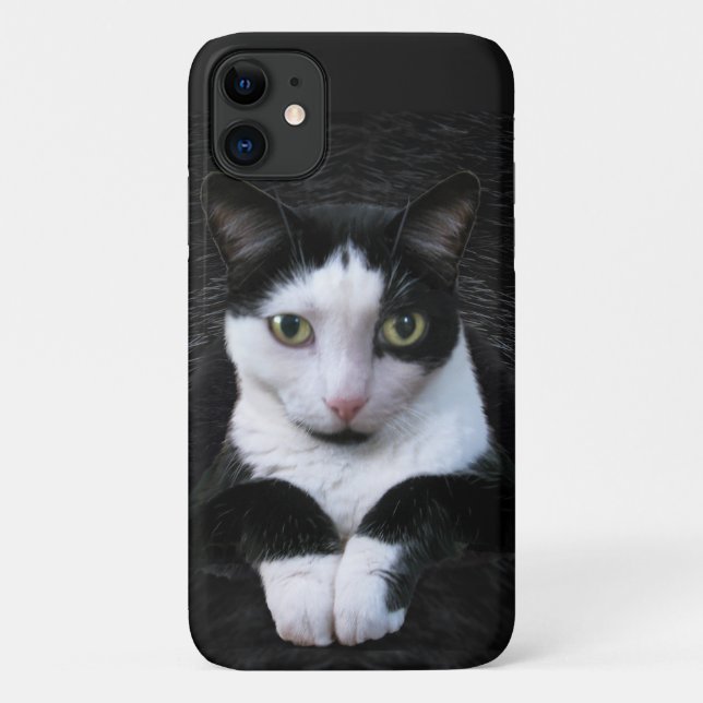 Tuxedo Cat Phone Case (Back)