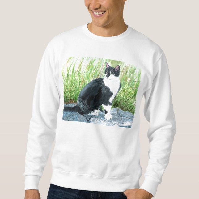 Tuxedo Cat Sweatshirt (Front)