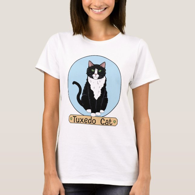Tuxedo Cat T-Shirt (Front)
