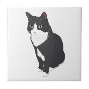 Tuxedo Cat Tile