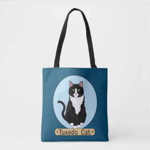 Tuxedo Cat Tote Bag