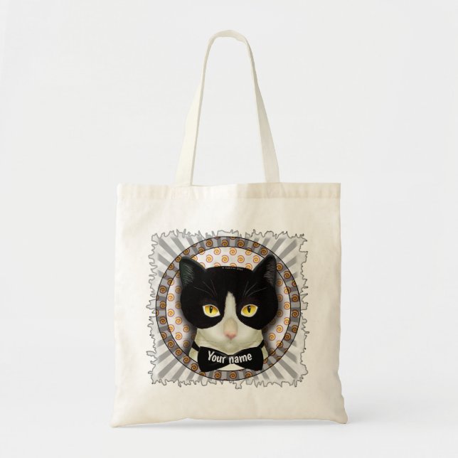 Tuxedo Cat   Tote Bag (Front)