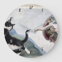 Tuxedo Cat Touching the Divine Paw