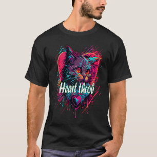 Tuxedo Cat Valentine's Day Heartthrob Cat T-Shirt