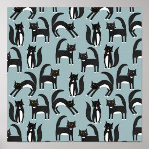 Tuxedo Cats Poster