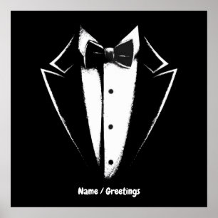 Tuxedo Classic Party Funny Concert Festival Design Poster
