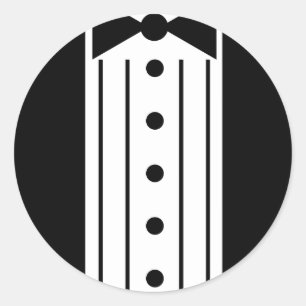 Tuxedo Classic Round Sticker