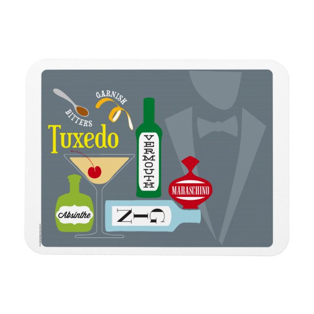 Tuxedo Cocktail Magnet (Horizontal)