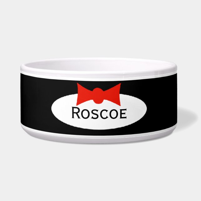 Tuxedo Dapper Boy Bow Tie Personalised (Front)