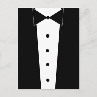 Tuxedo Elegant Formal Post Card