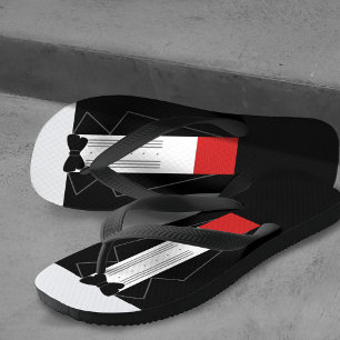 Tuxedo Flip Flops