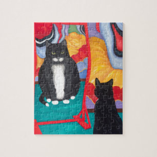 Tuxedo Fun House Fat Cat Jigsaw Puzzle