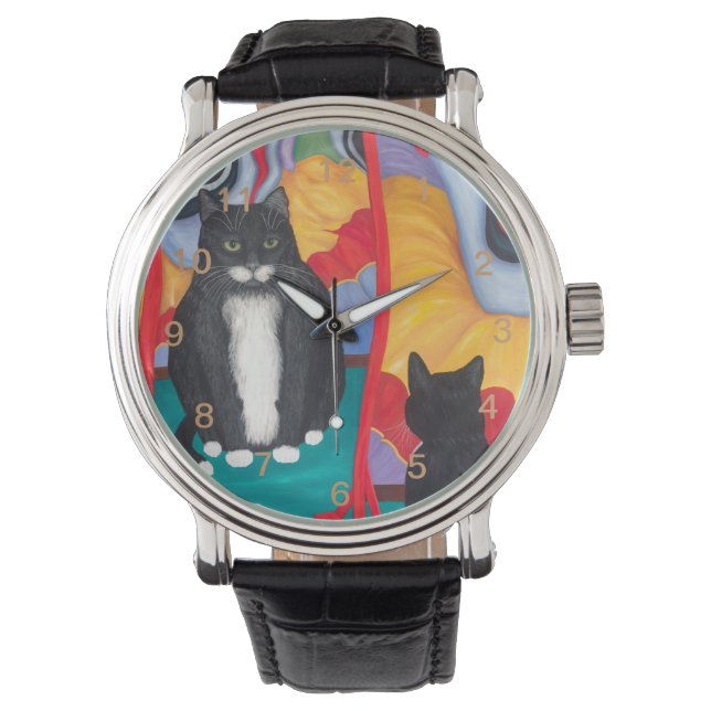 Tuxedo Fun House Fat Cat Watch (Front)