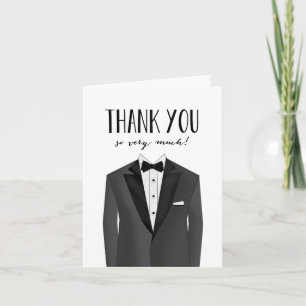 Tuxedo Groom   Thank You Card