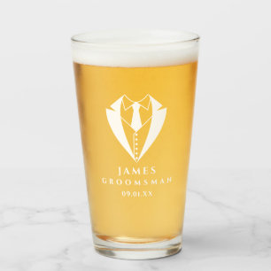Tuxedo Groomsman Custom Personalised Beer Tumbler