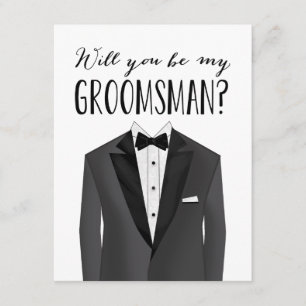 Tuxedo Groomsman   Groomsman Invitation