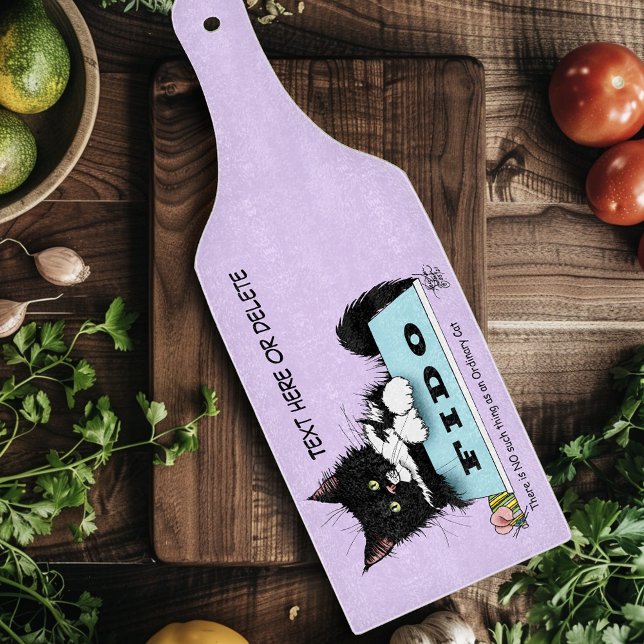 Tuxedo Kitten Dog's Bowl Cutting Board (Creator Uploaded)