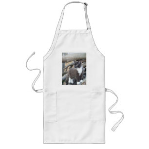 Tuxedo Kitten Long Apron