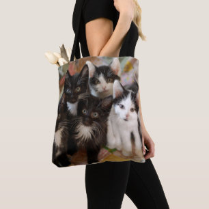 Tuxedo Kittens Tote Bag