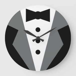 Tuxedo Large Clock