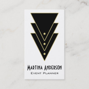 Tuxedo Modern Art Deco Business Card