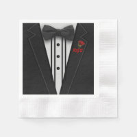 Tuxedo Monogram with Rose