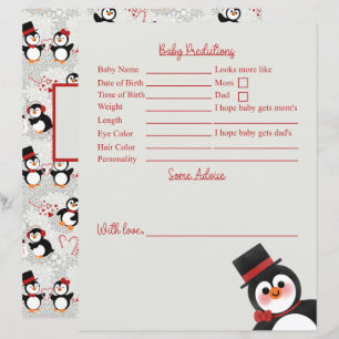 Tuxedo Penguin Baby Shower Predictions And Advice