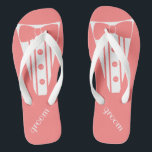 Tuxedo Personalise Colour Flip Flops<br><div class="desc">The perfect touch to your destination beach or poolside wedding. CUSTOMIZE THE COLOR- flip flops with a white formal tuxedo, white shirt and bow tie image. Your groom will marry in style with these fashionable "Formal Tuxedo Flip-Flops" Add a matching wedding gown style for the bride! Please visit my store...</div>