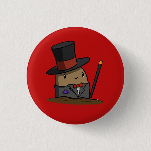 Tuxedo Potato 3 Cm Round Badge (Front)