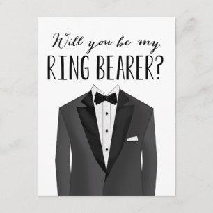 Tuxedo Ring Bearer   Groomsman Invitation