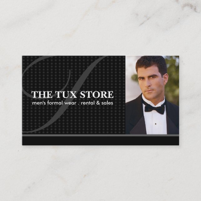 Tuxedo Shop - Business Card (Front)