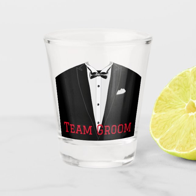 Tuxedo Shot Glass (Front)