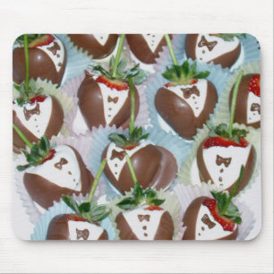 Tuxedo Strawberries Mouse Mat
