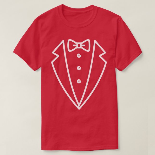 Tuxedo Style T-Shirt (Design Front)
