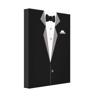 Tuxedo Suit Art Canvas Print