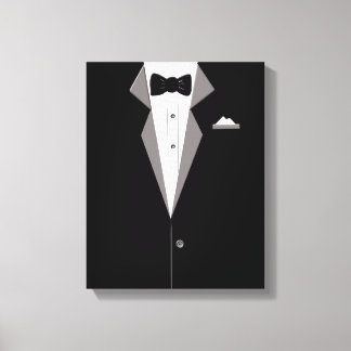 Tuxedo Suit Art Canvas Print