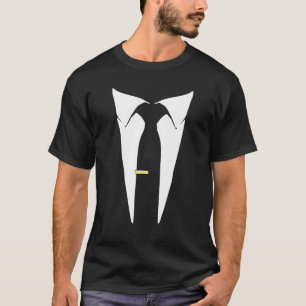 Tuxedo Suit Power Tie Clip T-Shirt Funny Costume