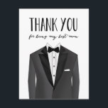 Tuxedo Thank You Best Man | Groomsman Card<br><div class="desc">Say thank you to your boys with this groomsman thank you card. Available in groomsman,  best man,  junior groomsman and ring bearer styles.



  



  



  



  



  



  



  



  


com.</div>