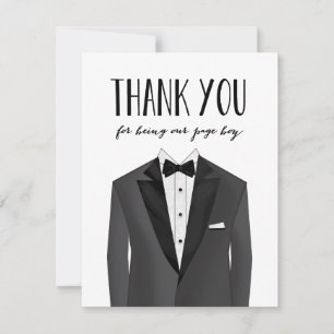 Tuxedo Thank You Page Boy   Groomsman