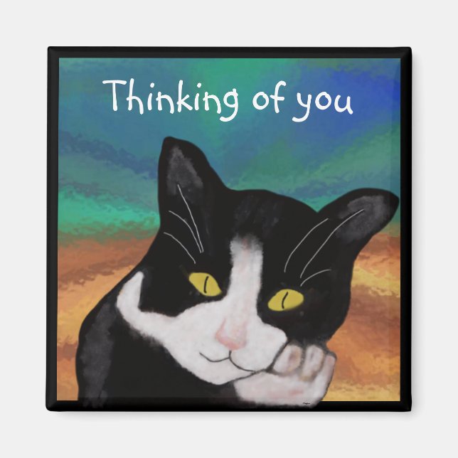 Tuxedo the Cat Magnets (Front)