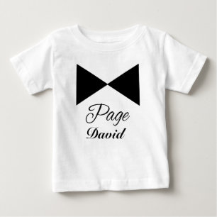 Tuxedo Tie Customisable  Page Boy Tshirt