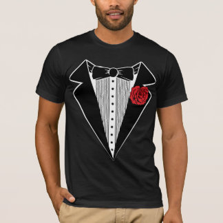 tuxedo tux tee shirt. classy.
