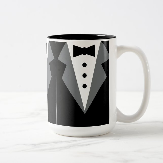 Tuxedo Two-Tone Coffee Mug (Right)