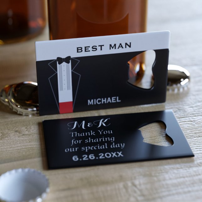 Tuxedo Wedding Best Man Personalised Favour (Creator Uploaded)